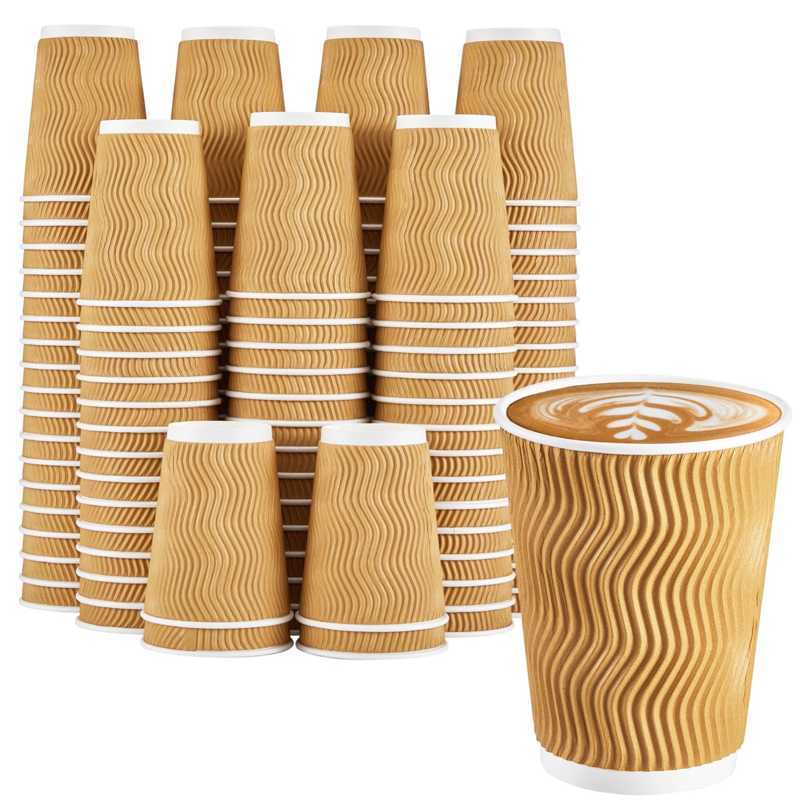 Brown Disposable Coffee Cups