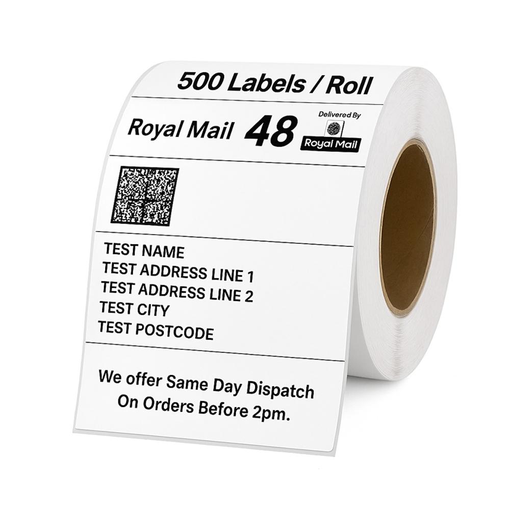 6x4 Direct Thermal Shipping Labels. * 500 Labels P/Roll * – Compatible with Zebra, Rollo & More